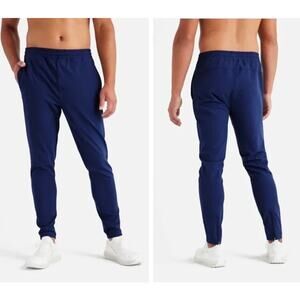 Rhone Winter Club Pants Pull On Style In True Navy Blue Size Large